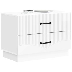 Cabinet de chevet Blanc brillant 62 x 34,5 x 44,5 cm 625377625377