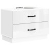 Cabinet de chevet Blanc brillant 62 x 34,5 x 44,5 cm 625377625377