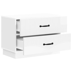 Cabinet de chevet Blanc brillant 62 x 34,5 x 44,5 cm 625377625377