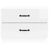 Cabinet de chevet Blanc brillant 62 x 34,5 x 44,5 cm 625377625377