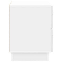 Cabinet de chevet Blanc brillant 62 x 34,5 x 44,5 cm 625377625377