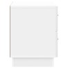 Cabinet de chevet Blanc brillant 62 x 34,5 x 44,5 cm 625377625377