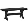 Banc de salle à manger NOAIN 120 x 41 x 45 cm Pin massif Noir 625379625379