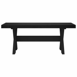 Banc de salle à manger NOAIN 120 x 41 x 45 cm Pin massif Noir 625379625379