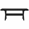 Banc de salle à manger NOAIN 120 x 41 x 45 cm Pin massif Noir 625379625379