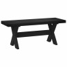 Banc de salle à manger NOAIN 120 x 41 x 45 cm Pin massif Noir 625379625379