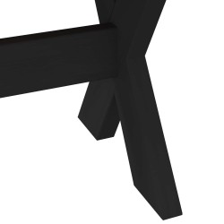 Banc de salle à manger NOAIN 120 x 41 x 45 cm Pin massif Noir 625379625379