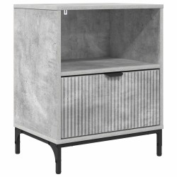 Cabinet de chevet Gris béton 49 x 36 x 61 cm Bois d'ingénierie 625380625380