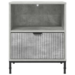 Cabinet de chevet Gris béton 49 x 36 x 61 cm Bois d'ingénierie 625380625380