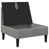 Canapé moyen avec rangement Gris clair Velours 625382625382