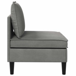 Canapé moyen avec rangement Gris clair Velours 625382625382