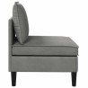 Canapé moyen avec rangement Gris clair Velours 625382625382