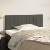 Tête de lit Gris foncé 100x5x78/88 cm Velours 625384625384