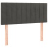 Tête de lit Gris foncé 100x5x78/88 cm Velours 625384625384