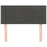 Tête de lit Gris foncé 100x5x78/88 cm Velours 625384625384