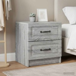 Cabinet de chevet 2 pcs Sonoma gris 43 x 34,5 x 44,5 cm 625385625385
