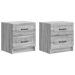 Cabinet de chevet 2 pcs Sonoma gris 43 x 34,5 x 44,5 cm 625385625385