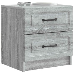 Cabinet de chevet 2 pcs Sonoma gris 43 x 34,5 x 44,5 cm 625385625385