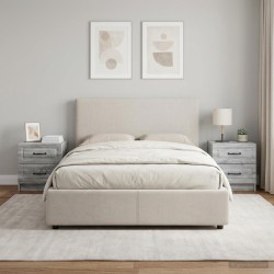 Cabinet de chevet 2 pcs Sonoma gris 43 x 34,5 x 44,5 cm 625385625385
