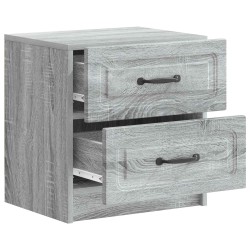 Cabinet de chevet 2 pcs Sonoma gris 43 x 34,5 x 44,5 cm 625385625385