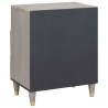 Cabinet de chevet Gris 50 x 33 x 62 cm Bois de mangue massif 625387625387
