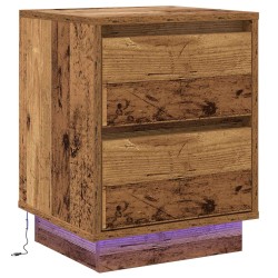 Cabinet de chevet avec tiroir Bois ancien 39 x 34,5 x 50 cm 625388625388