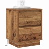 Cabinet de chevet avec tiroir Bois ancien 39 x 34,5 x 50 cm 625388625388