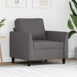 Fauteuil Gris 60 cm Similicuir 625391625391