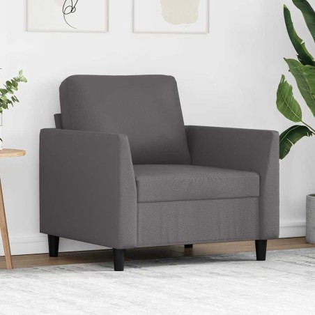 Fauteuil Gris 60 cm Similicuir 625391625391
