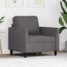 Fauteuil Gris 60 cm Similicuir 625391625391