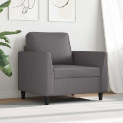Fauteuil Gris 60 cm Similicuir 625391625391