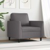 Fauteuil Gris 60 cm Similicuir 625391625391