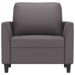 Fauteuil Gris 60 cm Similicuir 625391625391