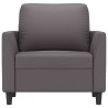 Fauteuil Gris 60 cm Similicuir 625391625391