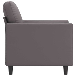 Fauteuil Gris 60 cm Similicuir 625391625391