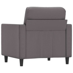 Fauteuil Gris 60 cm Similicuir 625391625391