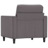 Fauteuil Gris 60 cm Similicuir 625391625391