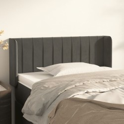 Tête de lit avec oreilles Gris foncé 103x16x78/88 cm Velours 625402625402