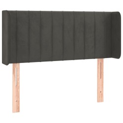 Tête de lit avec oreilles Gris foncé 103x16x78/88 cm Velours 625402625402