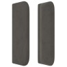 Tête de lit avec oreilles Gris foncé 103x16x78/88 cm Velours 625402625402