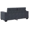 Canapé causeuse gris foncé 180x77x82 cm velours 625406625406