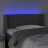 Tête de lit à LED Gris foncé 103x16x78/88 cm Velours 625411625411