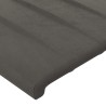 Tête de lit à LED Gris foncé 103x16x78/88 cm Velours 625411625411