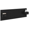 Tête de lit avec armoire 3 pcs Chêne noir Bois d'ingénierie 625419625419