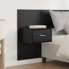 Tête de lit avec armoire 3 pcs Chêne noir Bois d'ingénierie 625419625419