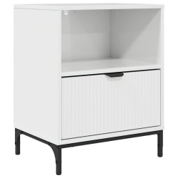 Cabinet de chevet avec tiroir Blanc brillant 49 x 36 x 61 cm 625424625424