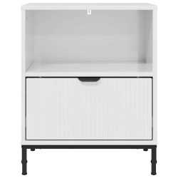 Cabinet de chevet avec tiroir Blanc brillant 49 x 36 x 61 cm 625424625424