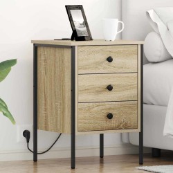 Cabinet de chevet 2 pcs Chêne Sonoma 42 x 41 x 61 cm 625425625425