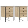 Cabinet de chevet 2 pcs Chêne Sonoma 42 x 41 x 61 cm 625425625425