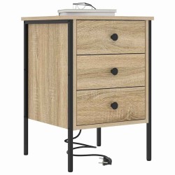 Cabinet de chevet 2 pcs Chêne Sonoma 42 x 41 x 61 cm 625425625425